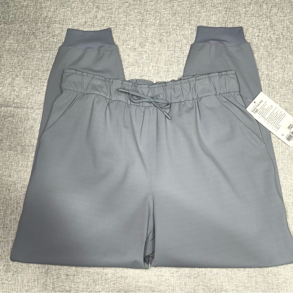 Lululemon Stretch High Rise Jogger Pants Chambray Blue Size 12 NWT - Picture 6 of 9